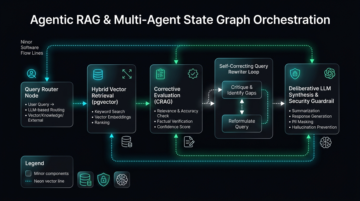 Agentic RAG & Multi-Agent State Graph Orchestration Flow